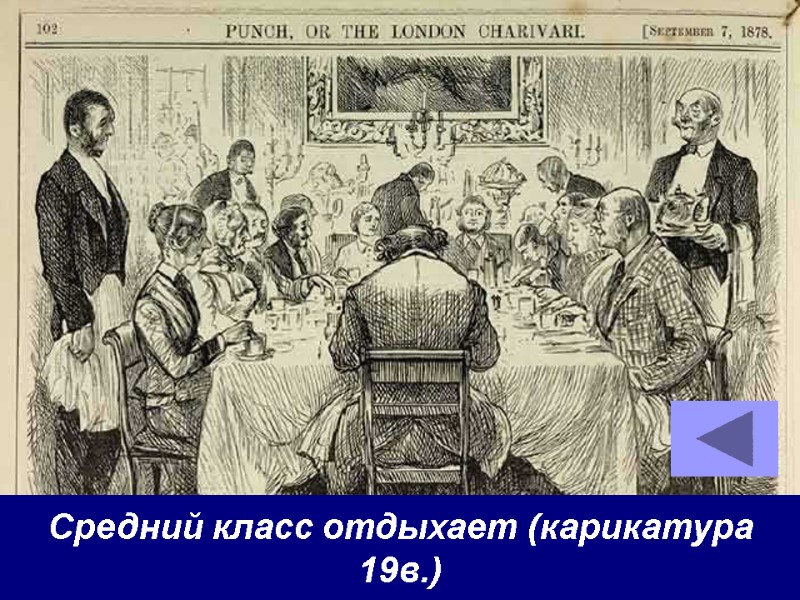 Средний класс отдыхает (карикатура 19в.)